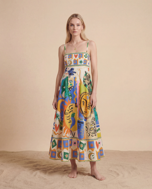Le Soleil Midi Dress