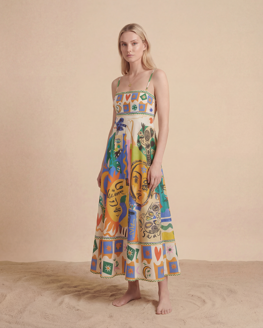 Le Soleil Midi Dress