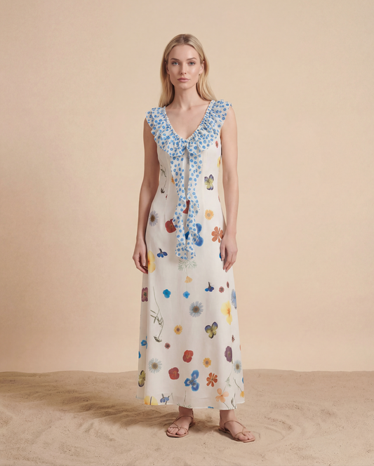 The Botanical Ruffle Midi
