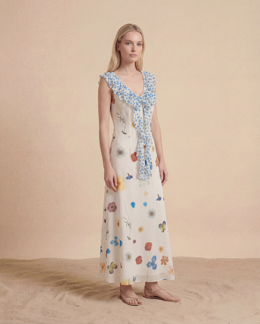 The Botanical Ruffle Midi